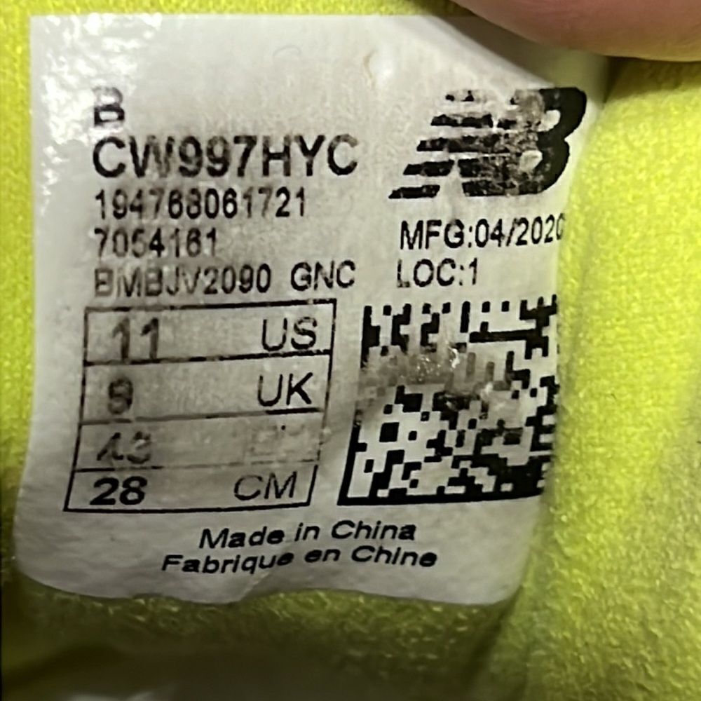 NEW BALANCE  997H‎ Sneakers WHITE PASTEL MULTI Women 11 - EXCELLENT - Rare! - Picture 14 of 14
